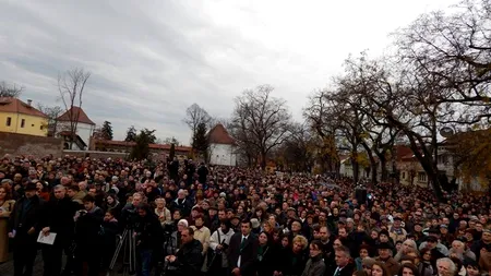 Protest față de situația Liceului Romano-Catolic din Târgu Mureș. Ce au cerut cei aproape 2.500 de protestatari
