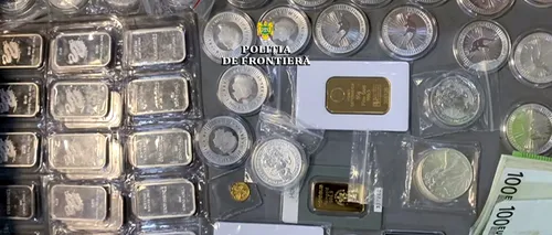 Rutele „aurului clandestin”, consolidate în pandemie: Lingouri și monede de aur camuflate în laptop, confiscate la Aeroportul din Cluj