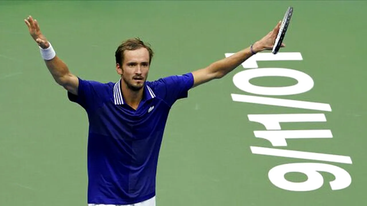 Daniil Medvedev l-a învins pe Novak Djokovic şi a câştigat titlul la US Open 2021