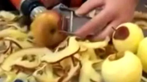 Cum să cureți un cartof sau un măr în câteva secunde