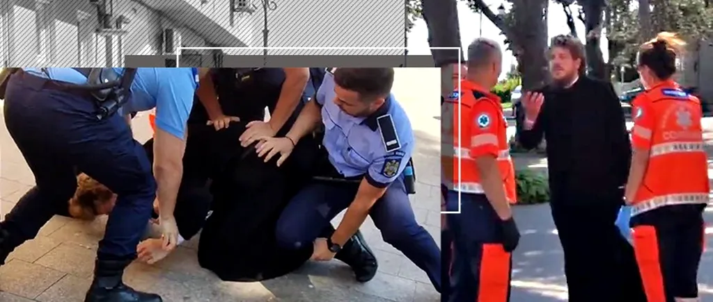 VIDEO | Un călugăr din Constanța a fost încătușat de polițiști în urma unei căderi nervoase. Bărbatul a provocat un scandal la Catedrala Arhiepiscopală a Tomisului