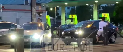 Imagini teribile filmate în București. A blocat un bulevard cu BMW-ul și apoi s-a năpustit asupra mașinii din spate (VIDEO)