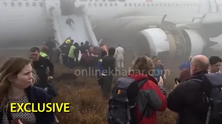 Un avion Turkish Airlines a ieșit de pe pistă la aterizarea pe aeroportul din capitala Nepalului