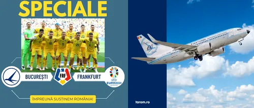 TAROM introduce curse speciale pentru suporterii „Generaţiei de Suflet” care vor să urmărească meciul dintre România și Slovacia