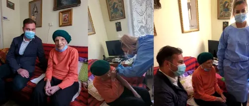 Femeie de 100 de ani din Neamț, vaccinată cu doza trei anti-COVID: „Ce m-a ţinut în viaţă a fost încrederea în medici”
