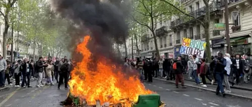 Peste 2 milioane de persoane au MANIFESTAT în Franţa de 1 Mai. Cel puţin 180 de arestări în toată ţara și  53 la Paris