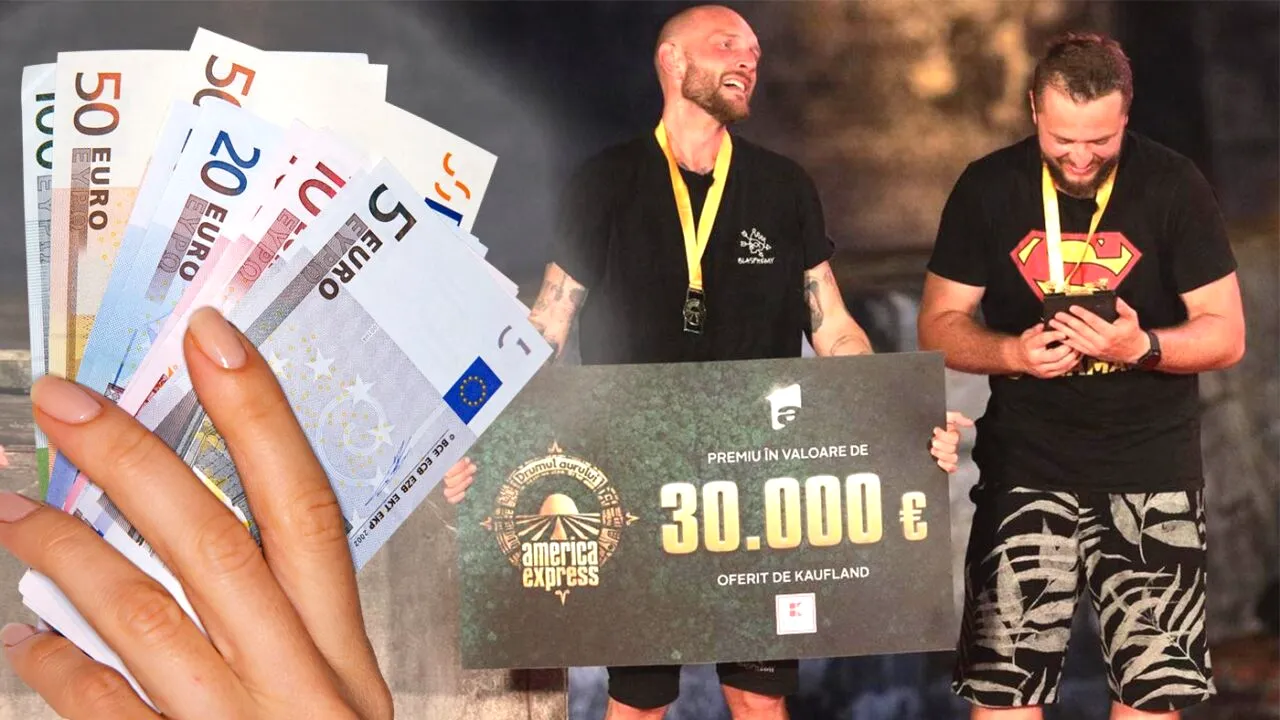 Nu au luat 30.000 de euro! Câți bani au primit Cătălin Bordea și Nelu Cortea, de fapt, pentru că au câștigat America Express de la Antena 1