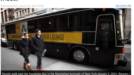 Ești mahmur? Urcă în acest autobuz și te vei simți mai bine. Serviciul oferit de o companie americană