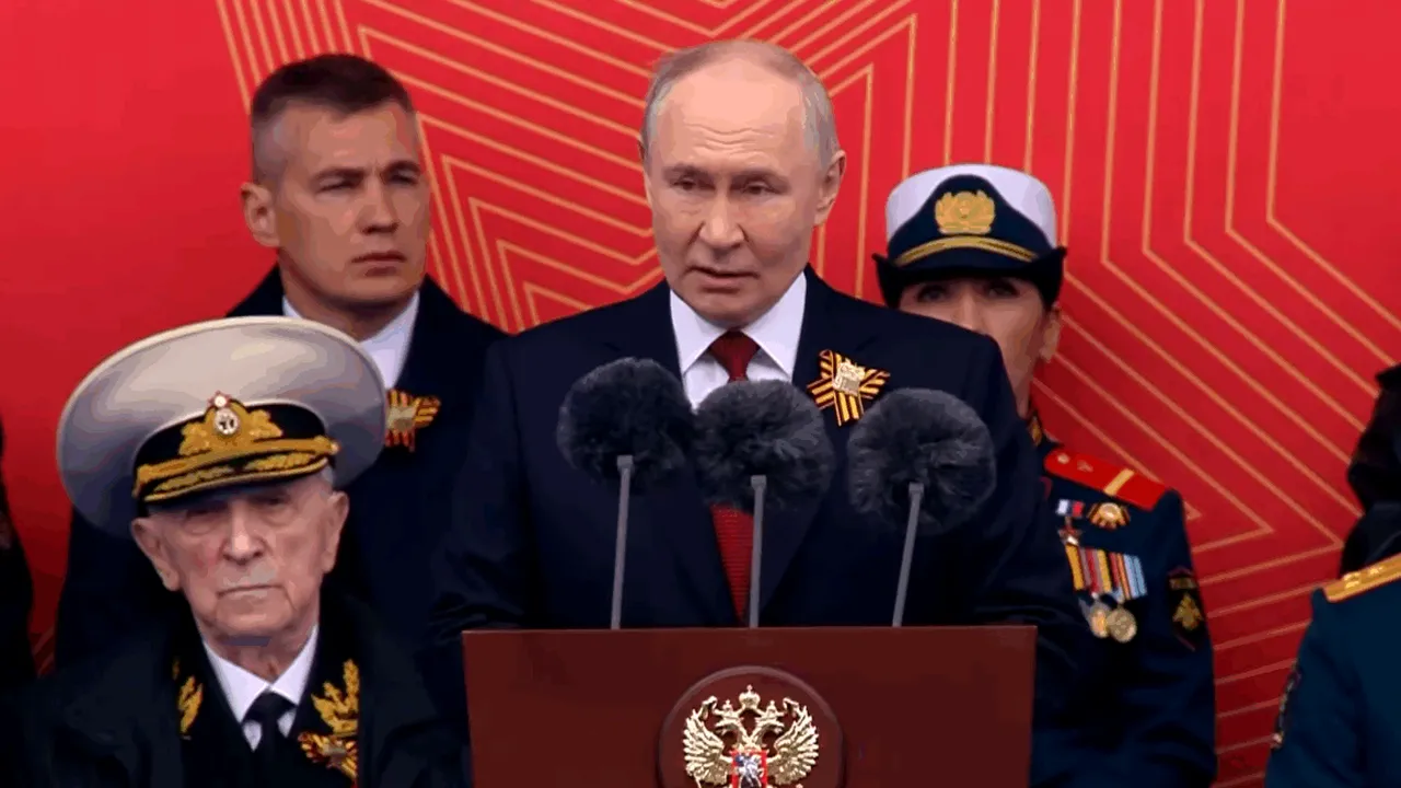 Putin adoptă un ton defensiv la parada de Ziua Victoriei: „Soldații ruși luptă azi inspirați de bunicii care au salvat Europa”