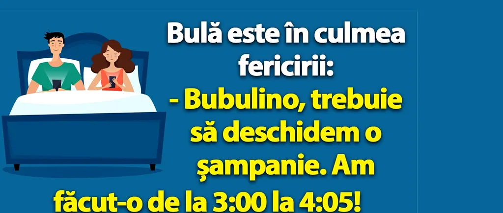 BANC | Bulă e fericit: Bubulino, trebuie să deschidem o șampanie. Am făcut-o de la 3:00 la 4:05