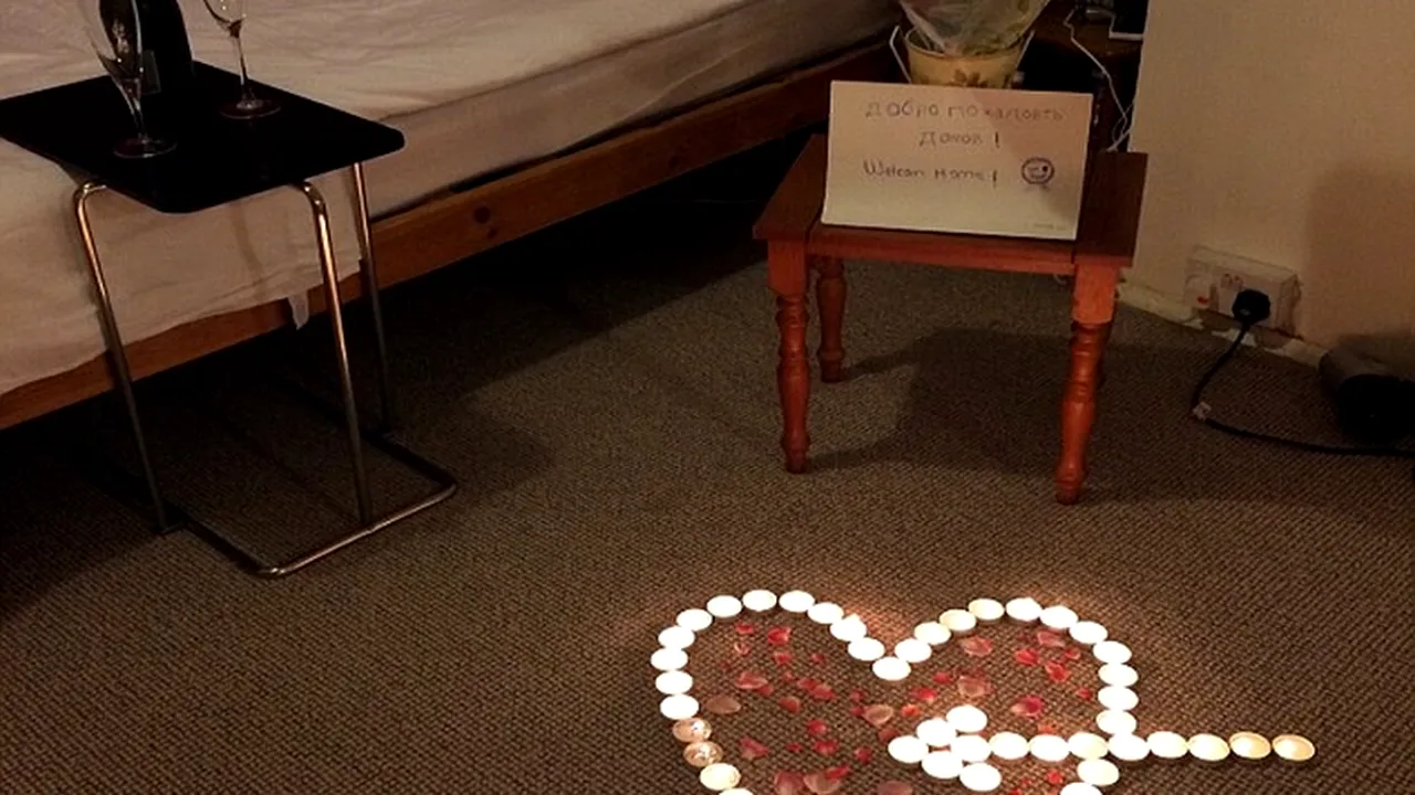 Ce s-a întâmplat la câteva minute după ce un romantic incurabil a pregătit asta pentru iubita lui