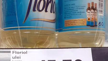 Nu este o eroare! Cu câți lei se vinde o sticlă de 1 litru de ulei de floarea soarelui, în Kaufland | UPDATE: Kaufland: ”La acest moment, prețul pentru uleiul marcă proprie Vitae D’oro 1l este de 9.99 lei, cel mai mic preț din sortiment fiind în prezent de 8.99 lei”