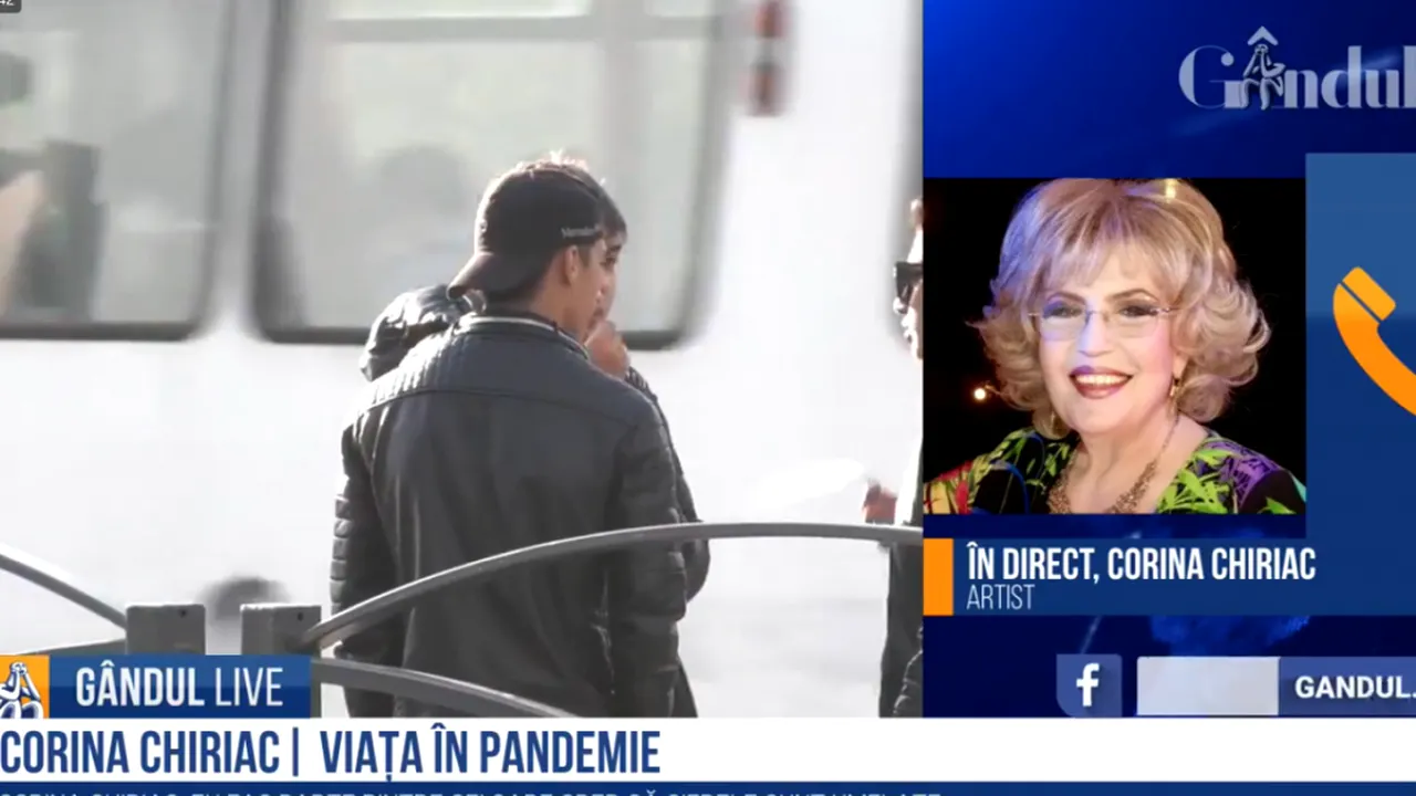 Gândul LIVE. Corina Chiriac, despre COVID: „Eu cred că cifrele sunt umflate / Comunismul era un sugar cu suzeta în gură față de vremurile actuale” - VIDEO