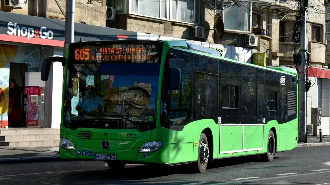 O stație importantă de autobuz din București va fi suspendată, anunță STB