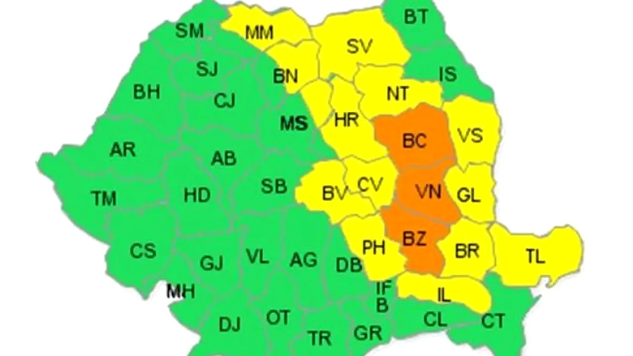 Autoritățile au declarat STARE DE ALERTĂ în două zone din Vrancea
