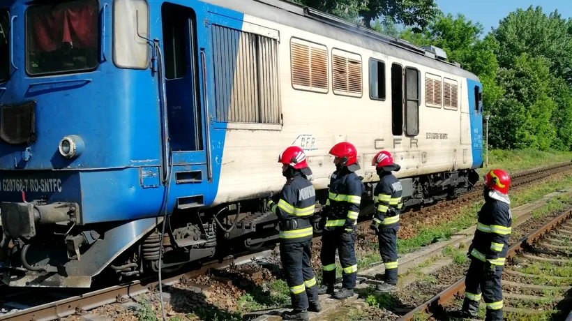 La un pas de tragedie în județul Iași! O locomotivă a luat foc: 200 de pasageri au reușit să se evacueze în siguranță