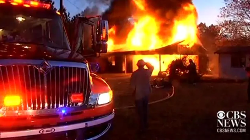VIDEO. Motivul șocant pentru care o americancă și-a incendiat casa