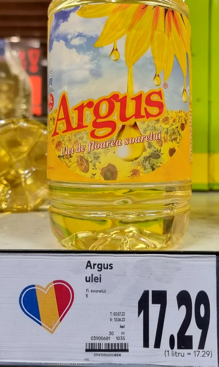 Ireal câți lei a ajuns să coste 1 litru de ulei de floarea soarelui în Kaufland. 