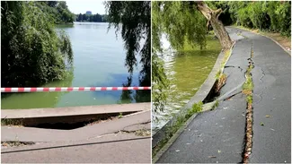Începe golirea Lacului Herăstrău. Cât va dura până nu va mai fi pic de apă în el și ce se va întâmpla cu peștii și rațele