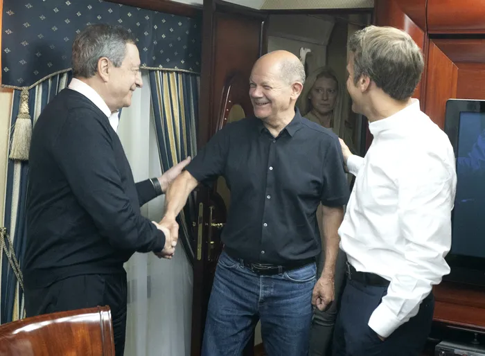 Draghi, Macron și Scholz / Sursa foto: Profimedia