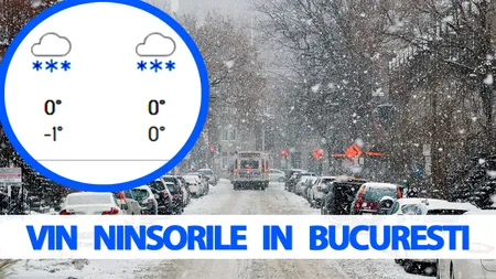 Pe ce dată vin NINSORILE în București. Meteorologii Accuweather au modificat prognoza inițială