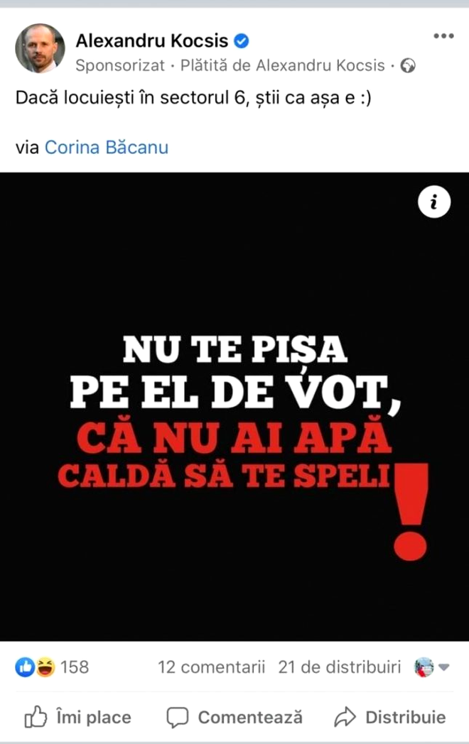 PSD acuză un membru al CNA că face propagandă în ziua votului: „Nu te... pe el de vot, că nu ai apă caldă să te speli!” - FOTO