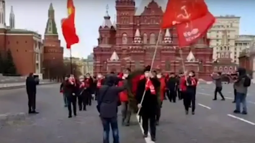 EXCEPȚIA LUI PUTIN. Paradă la 150 de ani de la nașterea lui Lenin, în pofida carantinei din Moscova