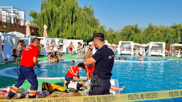 Un bărbat a murit înecat într-o piscină de lux din Târgu Jiu. Acesta a fost scos de pe fundul bazinului de clienţi
