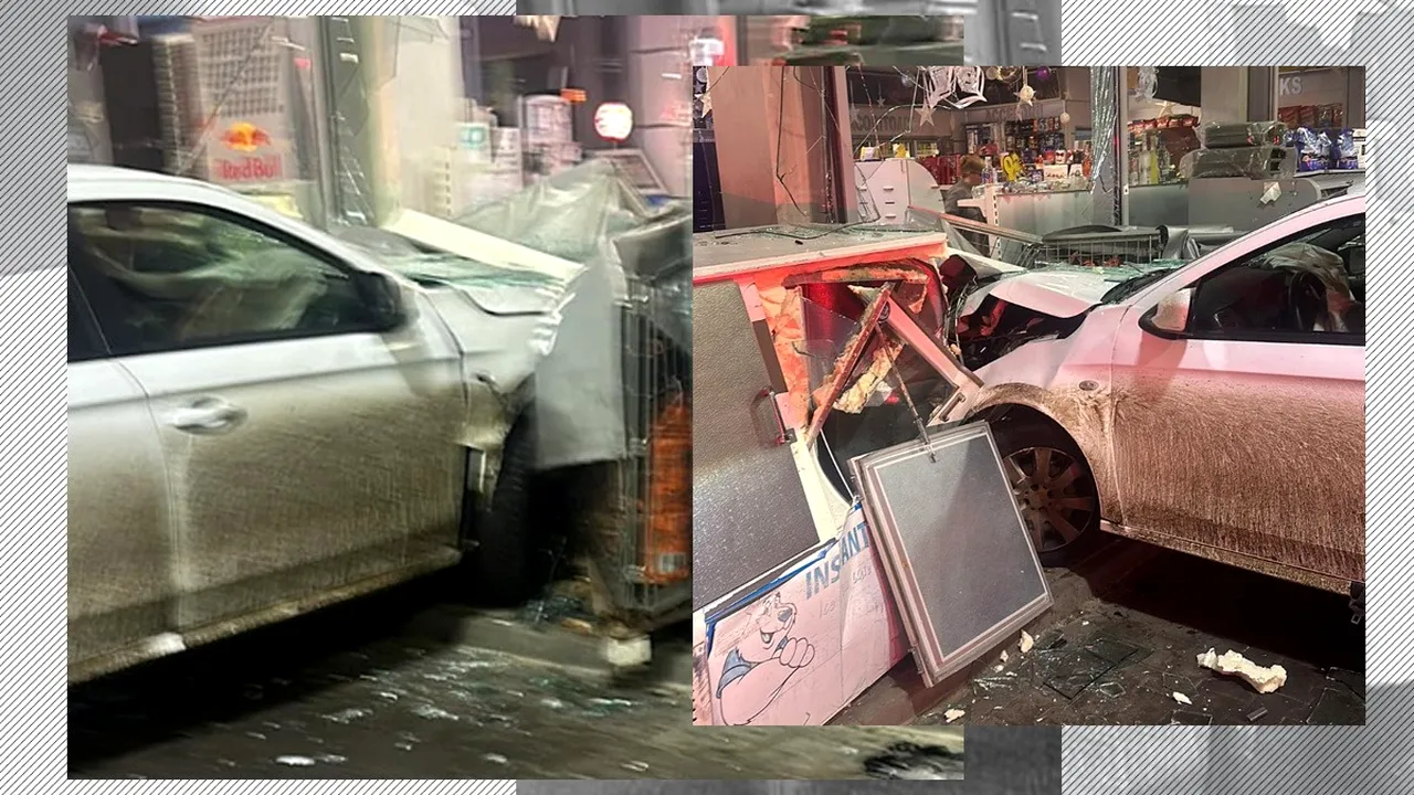 Un marocan a intrat cu tot cu mașină într-o benzinărie din Timiș. Care este explicația performanței