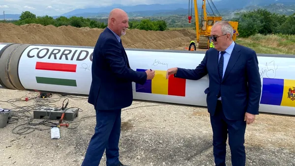 Miniștrii Energiei și șefii operatorilor de sistem, în inspecție la Coridorul Vertical. Șeful TRANSGAZ: „Proiectul își dovedește viabilitatea”