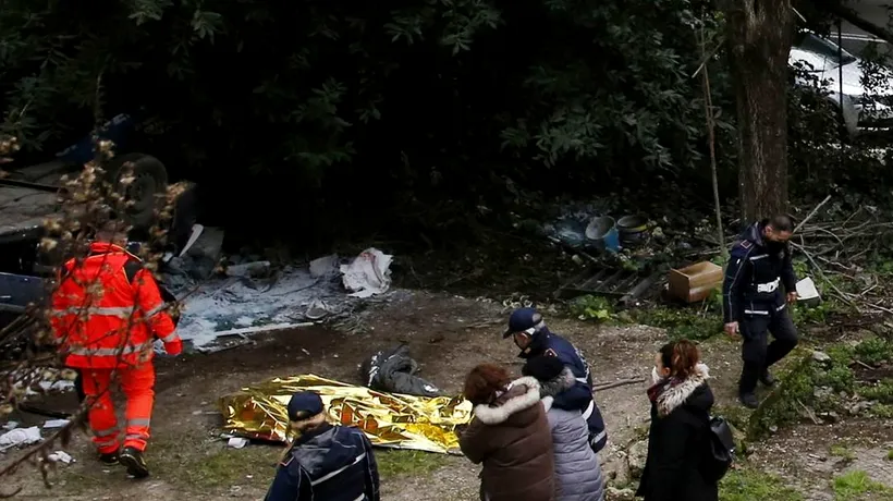 Tragedie în Italia. Un român a murit strivit în mașină, după ce s-a prăbușit cu mașina de pe un pod din Roma, de la 8 metri înălțime (FOTO)