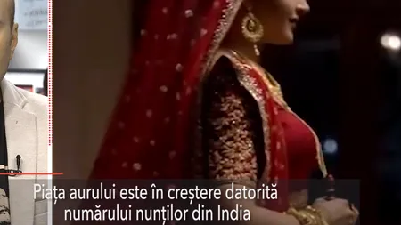 Piața aurului în creștere, datorită nunților din India
