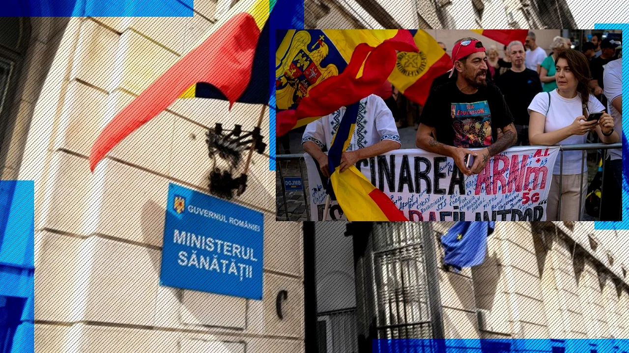Mai multe persoane au fost AMENDATE după protestul AUR de la Ministerul Sănătății