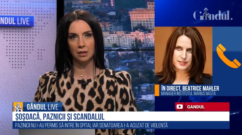 GÂNDUL LIVE. Beatrice Mahler: La „Marius Nasta” a fost un incident cu potențial risc pentru pacienți / Mobilizarea ISU a fost exemplară