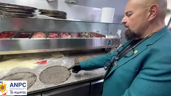 „Fă-mi și mie o pizza acum!” Piedone a închis localul când a văzut ce greșeală a făcut pizzerul din imagine
