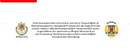Surpriza site-ului OFICIAL creat de parlamentari pentru dezbaterea problemei Roșia Montană