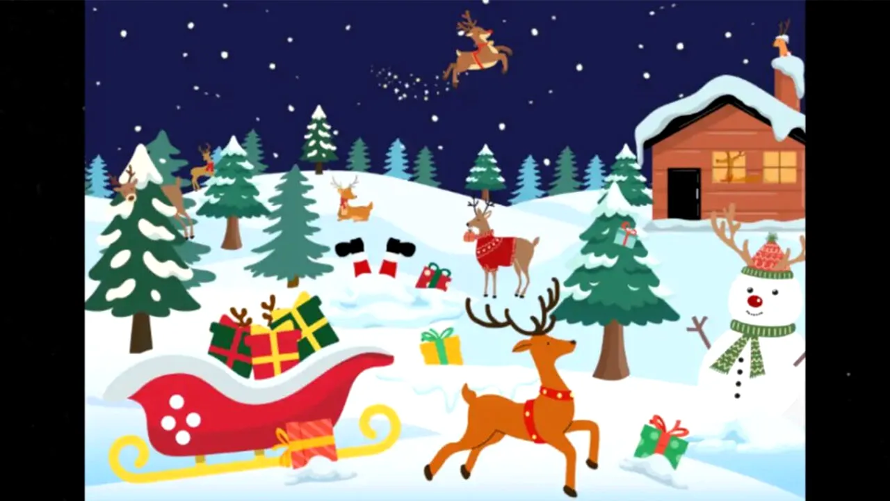 Test de inteligență de Crăciun | Câți reni sunt, în total, în această poză?