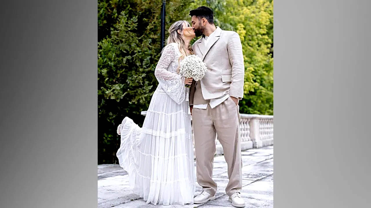 Primele imagini cu GINA PISTOL în rochie de mireasă. Vedeta a furat toate privirile