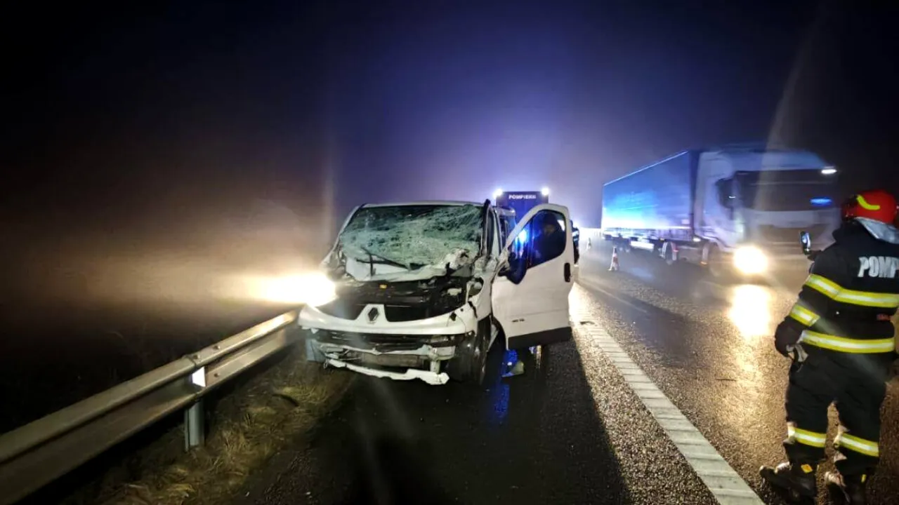 Accident grav pe Autostrada A1, la Săliște, soldat cu patru victime, între care doi copii. Plan Roșu de intervenție, activat