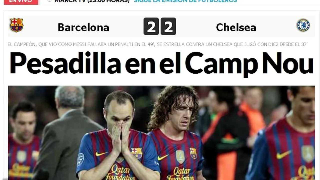 Trei zile negre pentru Barcelona. Marca: 