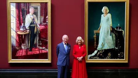 Noile PORTRETE de stat ale regelui Charles și reginei Camilla, dezvăluite la Galeria Națională din Londra