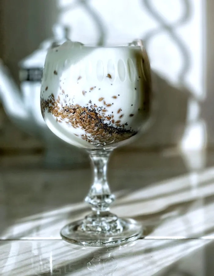 Smoothie cu semințe de in. Sursa Foto: Shutterstock 