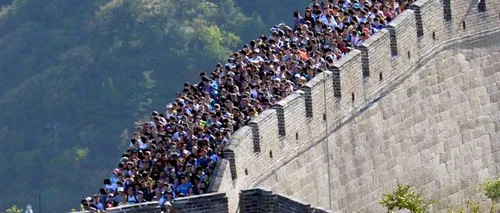 FOTO. Marea coadă de pe Marele Zid Chinezesc