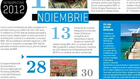 Retrospectiva anului 2012. Cele mai importante evenimente din noiembrie-decembrie 