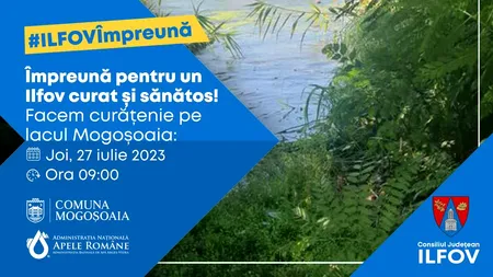 Consiliul Județean Ilfov organizează o campanie de ecologizare, pe malul lacului Mogoșoaia (P)