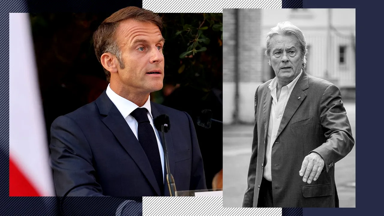 Emmanuel Macron, mesaj după moartea lui Alain Delon: „A fost mai mult decât o vedetă. A fost un monument francez
