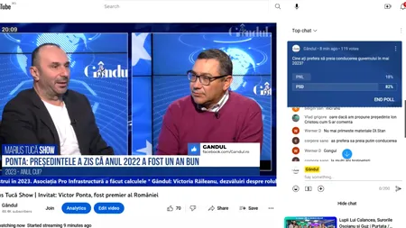 Poll Marius Tucă Show: ”Cine ați prefera să preia conducerea guvernului în mai 2023?”