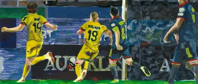 <span style='background-color: #1e73be; color: #fff; ' class='highlight text-uppercase'>GALERIE FOTO</span> Elevii Liceului „Nicolae Tonitza” i-au pictat pe „TRICOLORI”, iar tablourile vor fi scoase la licitație/Lotul pentru EURO 2024 anunțat de Iordănescu