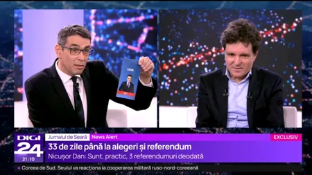 Nicușor Dan a semnat pentru Elena Lasconi, Nicolae Ciucă și Ludovic Orban: „În turul doi sper să intre un candidat de dreapta”