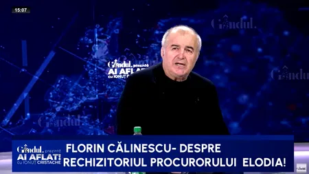 Florin Călinescu, atacuri la adresa procurorului general, Alex Florența: „Rechizitoriul este o JENANTĂ compunere”